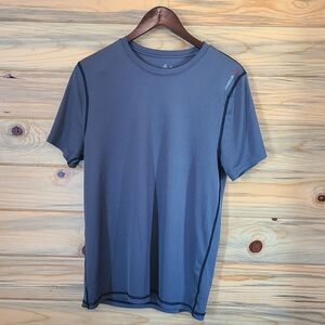 Reebok Men's Gray Short Sleeved Athletic Shirt Medium